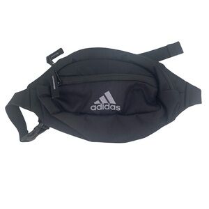 adidas Black Waist Pack with Reflective Logo